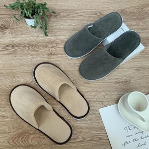 Slippers Drop Soild Color Slipper Non-slip Wedding Shoes Women Guest Men Disposable El Travel Flip Flop