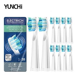 För fairywill tandborstehuvuden Sonic Electric Tooth Brush Replacement Du Pont Head FW-507/508/515/551/917/959/2011/D1/D3/D7 240411