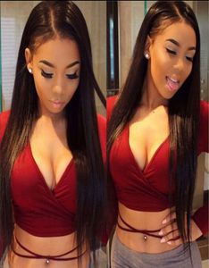 Indian Silk Straight Lace Human Hair Wigs 360 Lace Frontal Wigs with Baby Hair Indian Human Hair Wigs for Black Women1613249