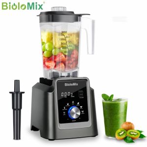 Blender Biolomix Digital BPA gratis 2L Automatisk program Professionell Commercial Blender Mixer Juicer Food Processor Ice Smoothies Fruit