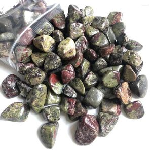 Decorative Figurines 100g Rough Dragon Blood Quartz Tumbled Stone Natural Crystal Gravel 20-30mm For Sale