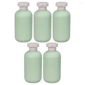 Lagringsflaskor 5 datorer balsam återfyllningsbart schampo hår bärbar rese dispenser kropp tvätt lotion tvålpaket tom container