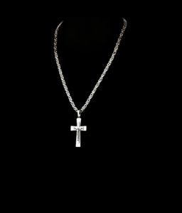 カトリック十字架派ペダントネックレスゴールドステンレス鋼ネックレス厚い長いネックレスユニークな男性ファッションジュエリーバイブルチェーンY8666549