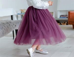 Flickor tutu långa kjolar fluffiga barn bollklänning mjuka pettiskirts tyll småbarn tjej prinsessan dans party 2202244687464