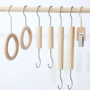 Hangers Clothing Store Hook S Clothes Hanger Display Props Solid Wood Hanging Pants Clip Scarf Bracket