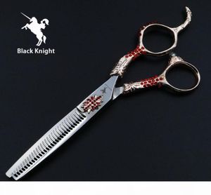 Black Knight 6 -tums professionell frisörsax Set Beauty Salon Hair Cutthinning Barber Shears Modeling Tools4134973