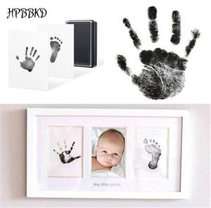 HPBBKD Baby Handavtryck Fotavtryck Nontoxiskt nyfödd avtryck Hand Inkpad Vattenmärke Spädbarn Souvenirer Casting Clay Toys Gift 0152861429