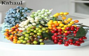 Mini Künstliche Beeren Blume Weihnachtsfrucht gefälschte Beeren und kleine Schaumblumen Dekoration Hochzeit Home Tisch Pflanze Anordnung 6f4728712