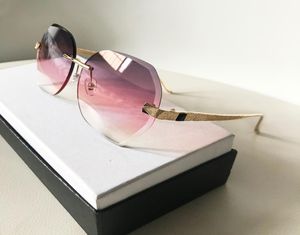 Designer Sunglasses for Women metal fram Design Shades Square Frame Real Glass Lens Anti Glare Protection Sport Outdoor Sunglass w1012815