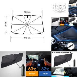 2024 Universal Car Sunshades Umbrella Interior Protector Accessories Part Auto Parasol Umbrella Front Covers Sun Protection Universal Product