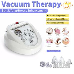 Portable Slim Equipment Vacuum Therapy Breast Enlargement Face Body Massage Lymph Drainage Skin Tighten Salon Beauty Machine