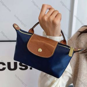 Foldable Dumplings Bags Nylon Mini Tote Bag Embroidered Horse Shoulder Bags Crossbody Bags Womens Commuter Shopping Bags