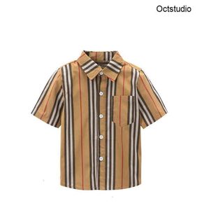 Boy039S Shirt Summer Autumn New Style Stripes Folddown Collar Long Short Sleeve Children039s Shirt Pure Cotton Boy Pants Ch4820442