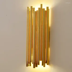 Wandlampe Post modernes Licht luxuriöses Golden ein Wohnzimmer Fernseh Hintergrund Originalität Persönlichkeit prägnant Bett