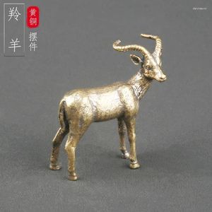 Brincos de colar definir ornamentos de tábua de bronze puro de bronze doze zodíaco ovelha de bronze artesanato