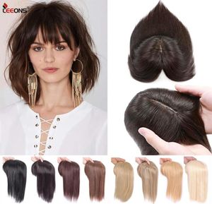 One Piece Synthetic New Woman Clip With Bangs For Women Cover Thinning and White Hairpiece Synthetic On Hair4691238