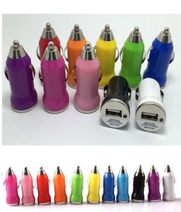Single USB Car Charger Cheap Mini Colorful Portable 1A Charger Adapter Socket with IC for iphone samsung Huawei Moto LG universal 2770855