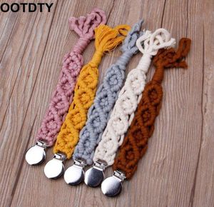 Dummy Clips Baby Pacifier Clips Pacifier Holder Straps For Boys Girls Cotton Tinging Modern Unisex Design2678579