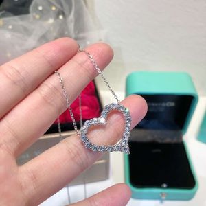 Tiffanyjewelry lüks tiffanybead kolye kolyeler kadın tasarımcı mücevher moda sokak klasik bayanlar kalp kolye tatil hediyeleri jyf0