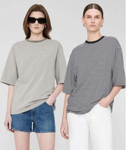 24sss feminino designer algodão camiseta bing clássico estilo listrado carta de impressão de verão camisetas de moda de moda casual colar