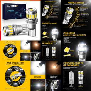 2024 2024 2X W5w LED T10 LED Bulbs Canbus 4014 3020 SMD For Car Parking Position Lights Interior Map Dome Lights 12V White Auto Lamp 6500K