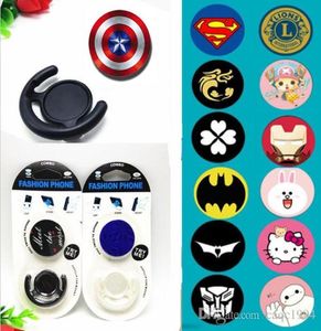 Universal Phone Holder Stands with Car Clip Mount Expandable Grip Stand Desktop Stand Sockets Finger Holder For iPhone Samsung6454228