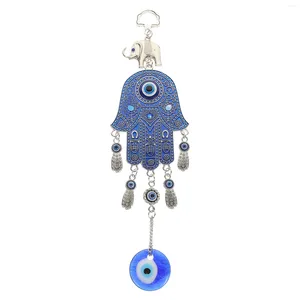 Decorative Figurines Turkish Blue Hamsa Hand Of Mother Evil Eye Wall Hanging Ornament Nazar Bead Amulet Rear View Mirror