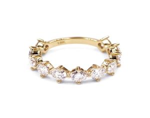 Bröllopsringar tianyu ädelstenar riktig def 4mm runda klipp för kvinnor 10k14k18k gula guld smycken diamantring band 2208267408546