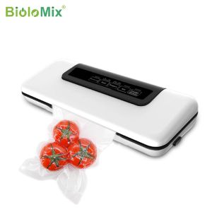Machine BioloMix Vacuum Sealer, Automatic Food Saver Machine for Food Preservation, Dry & Wet Mode for Sous Vide, 10 Vacuum Sealing Bags