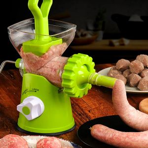 Blender Nytt hushåll Multifunktion Köttkvarn i rostfritt stål Blad Moedor de Carne Home Cooking Mincer Sausage Machine