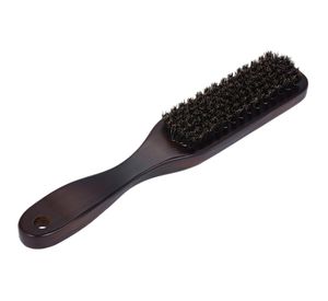 Wood Handle Boar Bristle Cleaning Brush Hairdressing Men Beard Brush Anti Static Barber Hair Styling Comb Shaving Tools4209491