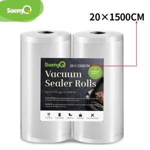 Machine saengQ Kitchen Food Vacuum Sealer Bag Sous Vide Storage Bags For Vacuum Packaging 12/15/20/25/30cm*1500cm/Rolls