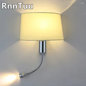 Wall Lamp RnnTuu LED Weaving Simple Style Fabric Home Modern Night Light Decoration Bedroom Reading Bedside Indoor