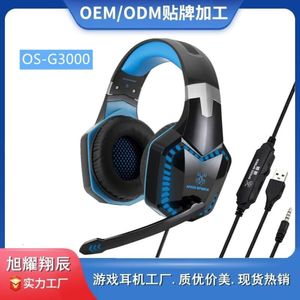 New Speed Spider G3000 Private Model Headworn Game with Noise Reduction, Esports Colorful Earphones, Chicken Eating Earphones