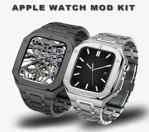 Saat Kılıfları İçin Luxury Premium Paslanmaz Çelik AP Modifikasyon Kiti Koruyucu Kılıf Bant Kayışı Kapak Iwatch 44mm 45mm9158689