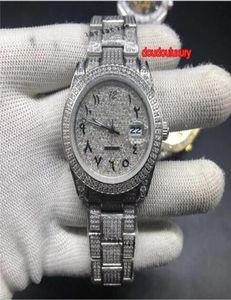 Silver Diamond Men039s Wrist Watch Top Boutique Men039s Watch Scale Arabic Popular Trendy Men039s Watches9914062