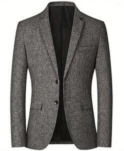 Мужские костюмы 2024 Blazer Casual Suit Spring Thino-Peece Top No Iron Lacket
