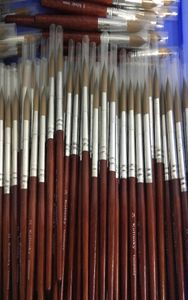 Acrylic Nail Brush Round Sharp 12141618202224 High Quality Kolinsky Sable Pen With Red Wood Handle For Professional Painting8648032