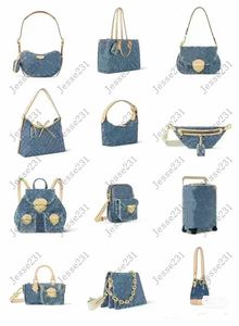 10A Luxury Designer Bag Women Denim Tote Bag CarryAll Axel Bag Handbag Crossbody Bag Canvas Messenger Shopping Bag Moon Purse Hills Clutch Plånbok Ryggsäck