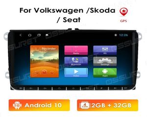 Android 10 9quot 2Din Car DVD för Polo Golf 5 6 Passat B6 CC Tiguan Touran Eos Sharan Scirocco Caddy med GPS Navi7735846