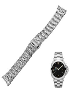 Rolamy 24mm 316L Watch in acciaio inossidabile in acciaio inossidabile doppia push Clasp2807754