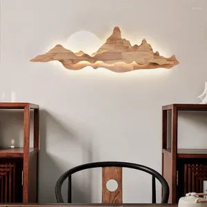 Wall Lamp Creative Minimalist Living Room Eclipse Led Restaurant Tea Corridor Landscape Sconce