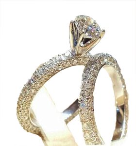 Anel de casamento de aço inoxidável para amantes IP Silver Color Crystal Casal Rings Desen Desenvolvimento de homens de noivado anéis de casamento N726582809