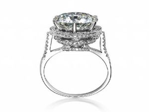 Anel de diamante 925 Sterling Silver Bijou noivado Rings de aliança de casamento para mulheres jóias de charme de noiva9091487