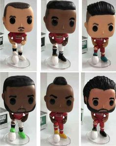 Figuras de brinquedos de ação futebol Romelu Lukaku Zlatan ibrahimovic Paul Pogba Roberto firmino Mohamed Salah sadio mane vinyl figura toys91616660