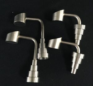 Gr2 Universal Titanium Nails Domless Buckets Bubbler Banger Nails 188mm 144mm 10mm machos articulação 6 em 1 titânio Nail3127446