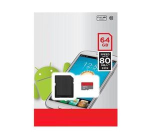 2020 Branco Black Versão A1 100Mbps Android de alta velocidade TF Memória SD Card SD Adaptador Blister Package8926786