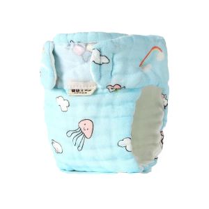 Trousers 3PCS/lot All In One Cloth Diapers 8/10/12 layers Cotton Onepiece Diaper Washable Breathable Baby Diaper Pants Newborn Diapers
