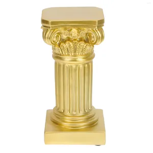 Ljushållare hållare pelare romerska kolumner grekisk kolumn bröllop vintage staty stand candlestick dekor centerpieces avsmalnande tårta mini
