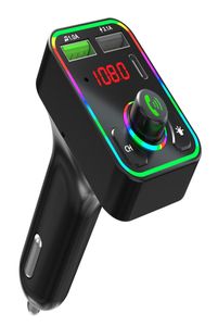 MP3 -плеер CAR Bluetooth FM -передатчик красочная атмосфера легкая сигарета F3 Car Charger PD Fast Charge Auto Parts3551441